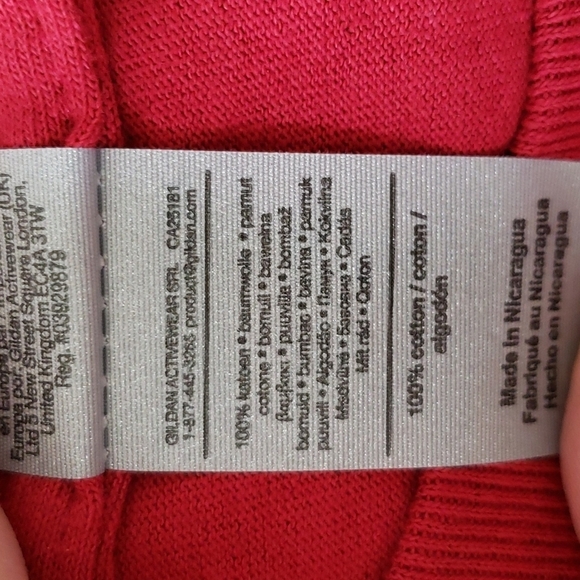 Arkansas Razorbacks Red 100% Cotton Long Sleeve T-Shirt Size 2XL - Picture 7 of 7